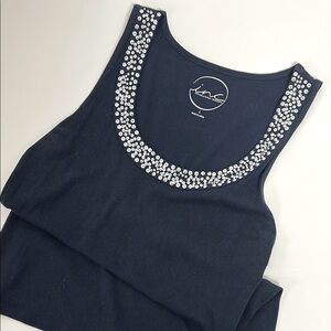 INC Navy Tank Top